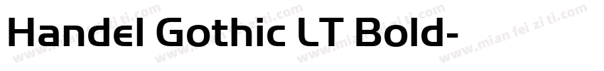 Handel Gothic LT Bold字体转换